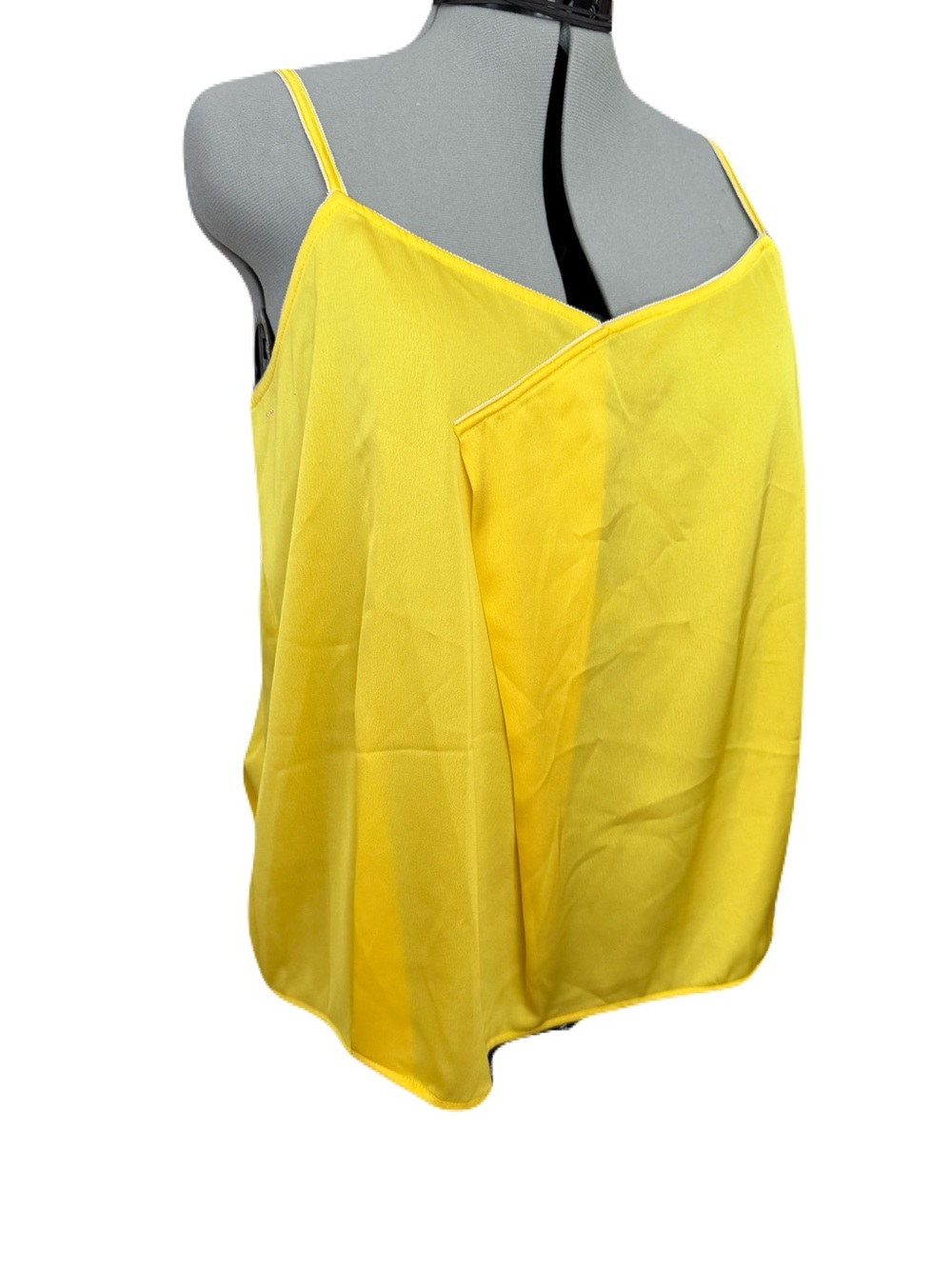 NWT Derek Lam Yellow Silk-Blend Cami L